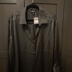 Long Sleeve Black Button Up